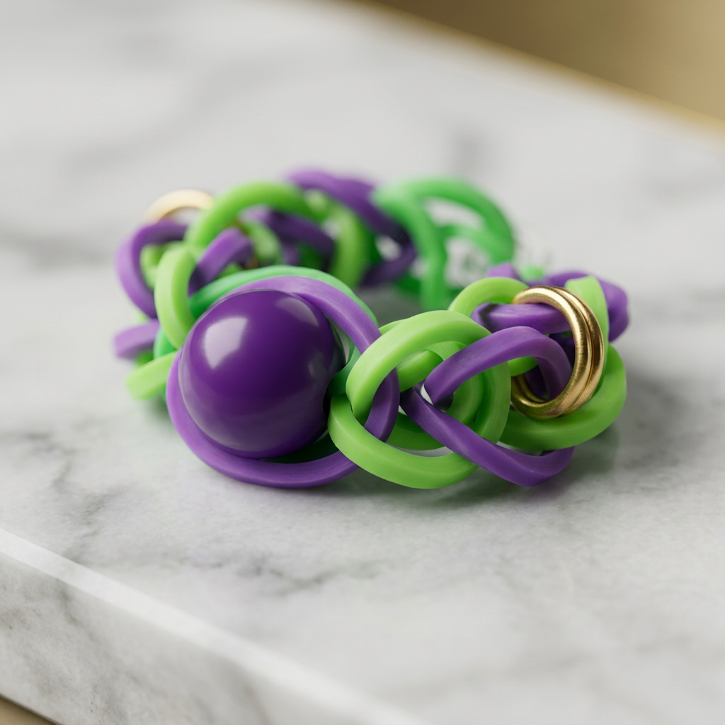 The Iris Ring on marble